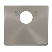 Click SCP660BS Definity Brushed Steel Screwless 20A Key Lockable Switch Cover Plate