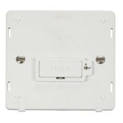 Click SIN850PW White Definity 13A Lockable Fused Spur Unit Insert  - White Insert