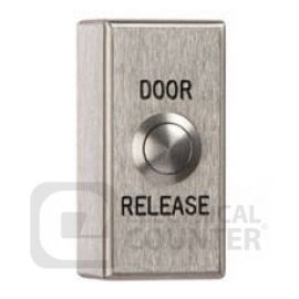 Bell System 5078 Stainless Steel Single Gang Vandal Resistant Exit Button image
