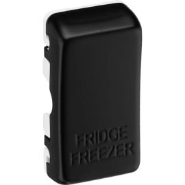 BG RRFFFB Nexus Grid Matt Black 'FRIDGE FREEZER' Grid Rocker image