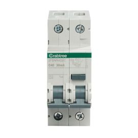 Crabtree 2FSNR403/C Loadstar 2 Module 40A 30mA 1P+N C-Curve 6kA Type-A Standalone RCBO image