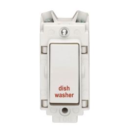 Crabtree 4460/DW Rockergrid White 20A 2 Pole 'dish washer' Switch Grid Module image