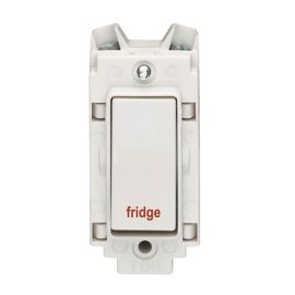 Crabtree 4460/FR Rockergrid White 20A 2 Pole 'fridge' Switch Grid Module