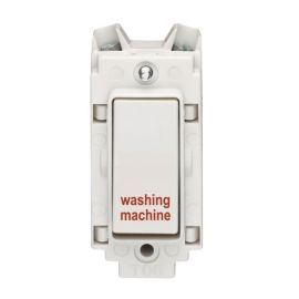 Crabtree 4460/WM Rockergrid White 20A 2 Pole 'washing machine' Switch Grid Module image