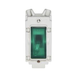 Crabtree 4493 Rockergrid White Green Indicator Grid Module image