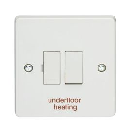 Crabtree 4827/UH Capital White 13A 2 Pole 'underfloor heating' Switched Fused Connection Unit