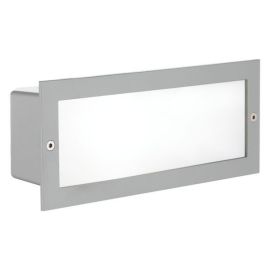 Zimba Silver Outdoor Recessed Light 60W E27 IP44 243mm image