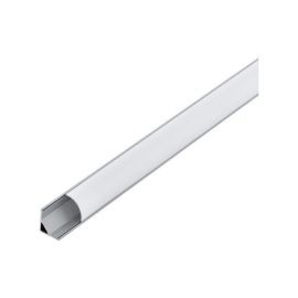 Corner Profile 1 Aluminium Rail Height-16mm Diffuser Opal 1M