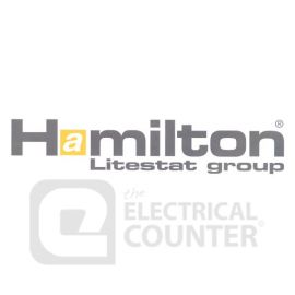 Hamilton 86SS2USBULTSC-B Sheer Satin Chrome 2 Gang 13A 2 Pole 2x USB-A 2.4A Switched Socket - Chrome and Black Insert image