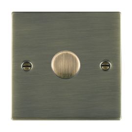 Hamilton 891X60 Sheer Antique Brass 1 Gang 600W 2 Way Resistive Leading Edge Push-Type Rotary Dimmer Switch