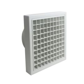 Manrose 1145L-W 100mm 4 Inch Round Spigot Egg Crate External Wall Grille image