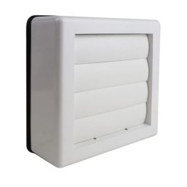 Manrose 1268 Window Vent Kit with External Backdraught Shutters - For XF150 Fans