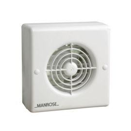 Manrose WF120AP 120mm 5 Inch Auto Extractor Fan with Internal Shutters And Pullcord Switch image