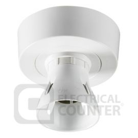 T2 High Output Bc Batten Holder With Ceiling Rose Base 3 Terminals