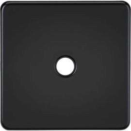 Knightsbridge SF8342MB Screwless Matt Black 20A Flex Outlet Plate image