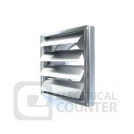 National Ventilation 6700SS Monsoon Stainless Steel 150mm Wall Outlet with Gravity Flaps image