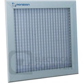 National Ventilation ECG500WH Monsoon White Egg Crate Grille 500mm 542x542mm image