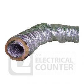 National Ventilation FXALINS160/10 Monsoon 160mm Flexible Insulated Ducting 10m image