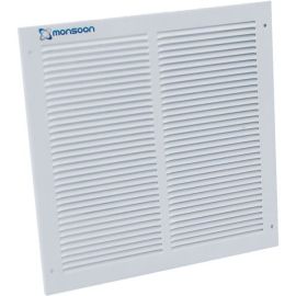 National Ventilation PSG350 Monsoon White Pressed Steel Grille 350mm 397 x 397mm  image