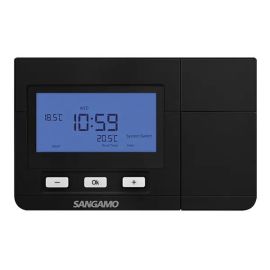 Sangamo CHPRSTATDPB Choice Plus Black 7 Day Programmable Digital Room Thermostat With Frost Protection image