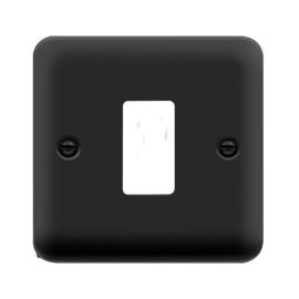 Click DPMB20401 GridPro Matt Black 1 Gang Deco Plus Range Front Plate