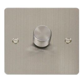 Click FPSS161 Define Stainless Steel 1 Gang 100W 2 Way Dimmer Switch  image