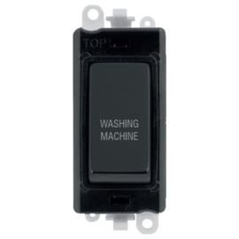 Click GM2018BKMB-WM GridPro Matt Black 20AX 2 Pole WASHING MACHINE Switch Module - Black Insert