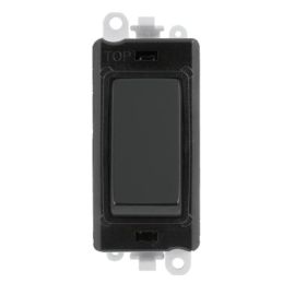 Click GM2075BKMB GridPro Matt Black 20AX 3 Position Retractive Switch Module - Black Insert image