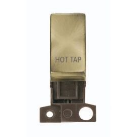 Click MD018AB-HT MiniGrid Antique Brass Ingot 13A 10AX 2 Pole HOT TAP Switch Module image