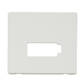 Click SCP450MW Matt White Definity Screwless 13A Lockable Fused Spur Unit Cover Plate image