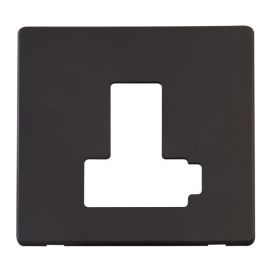 Click SCP451BK Matt Black Definity Screwless 13A Lockable Switched Fused Spur Unit Cover Plate image