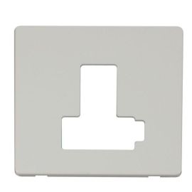 Click SCP451PW Polar White Definity Screwless 13A Lockable Switched Fused Spur Unit Cover Plate image