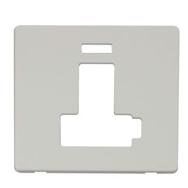 Click SCP452PW Polar White Definity Screwless 13A Neon Lockable Switched Fused Spur Unit Cover Plate image