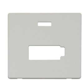 Click SCP453PW Polar White Definity Screwless 13A Neon Lockable Fused Spur Unit Cover Plate image