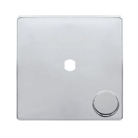 Click SFCH141PL Definity Complete Polished Chrome Screwless 1 Gang 1 Aperture Unfurnished Dimmer Plate image