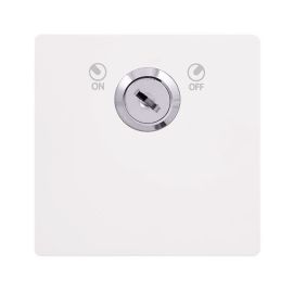 Click SFMW660 Definity Complete Metal White Screwless 1 Gang 20A 2 Pole Lockable Plate Switch image