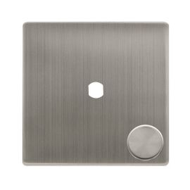 Click SFSS141PL Definity Complete Stainless Steel Screwless 1 Gang 1 Aperture Unfurnished Dimmer Plate image