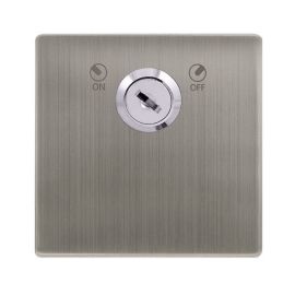 Click SFSS660 Definity Complete Stainless Steel Screwless 1 Gang 20A 2 Pole Lockable Plate Switch image