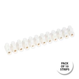 Selectric 1004 10 Pack Clear 60A 12 Way Polyethylene Connector Strips (10 Pack, 1.81 each)