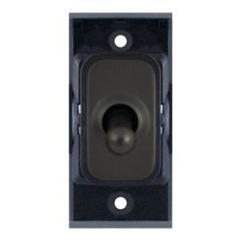 Selectric SGRID360-472 GRID360 Dark Bronze 10A 2 Way Toggle Switch Module - Black Insert image