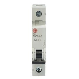 Wylex PSB06-C 6A Single Pole 10kA C Curve MCB image