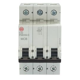 Wylex PSB332-C 32A Triple Pole 10kA C Curve MCB