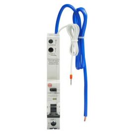 Wylex PSBS32/1LT 32A 30mA 10kA Type-A C-Curve 1 Pole + Neutral 1200mm Tail RCBO image