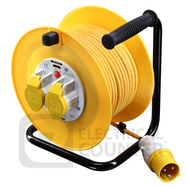 BG Masterplug LVCT5016/2 Masterplug Yellow 110V 16A 2 Gang Cable