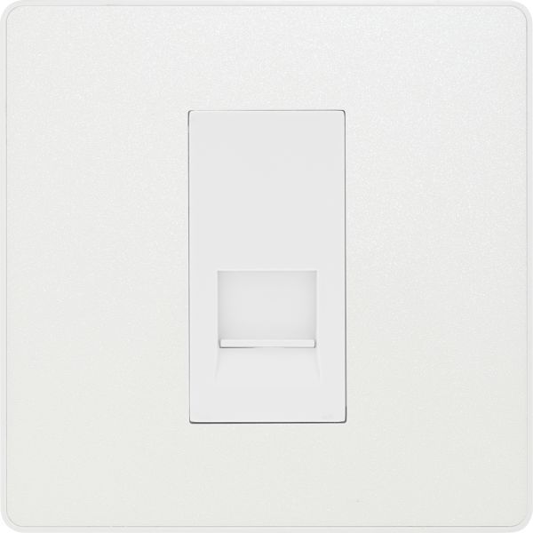 BG PCDCL20W-01, Pearlescent White Evolve 115-240V Dual Voltage Shaver  Socket White Insert