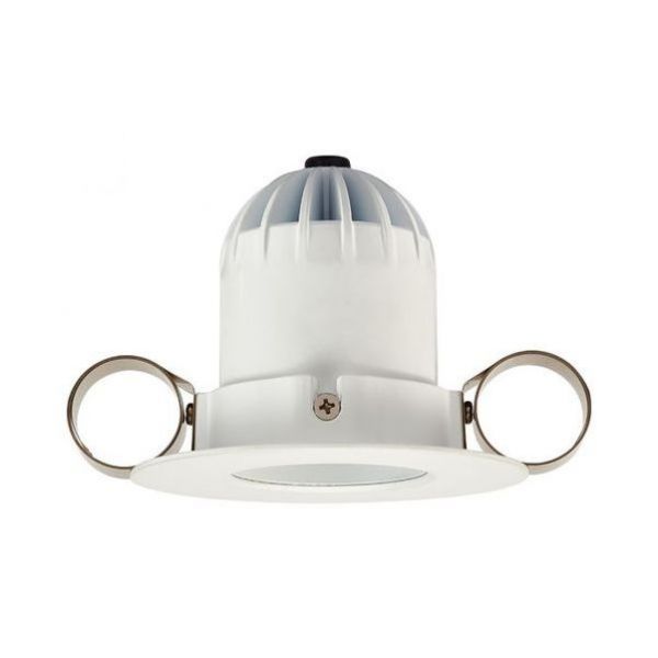 Collingwood BDL01F27MD Matt White Round Bezel 9.6W 590lm 2700K 24 Deg. 75mm  DALI Dimmable Downlight - Matt White Baffle