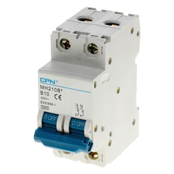 Cudis CPN MH210B 10A Double Pole B Curve 10kA MCB