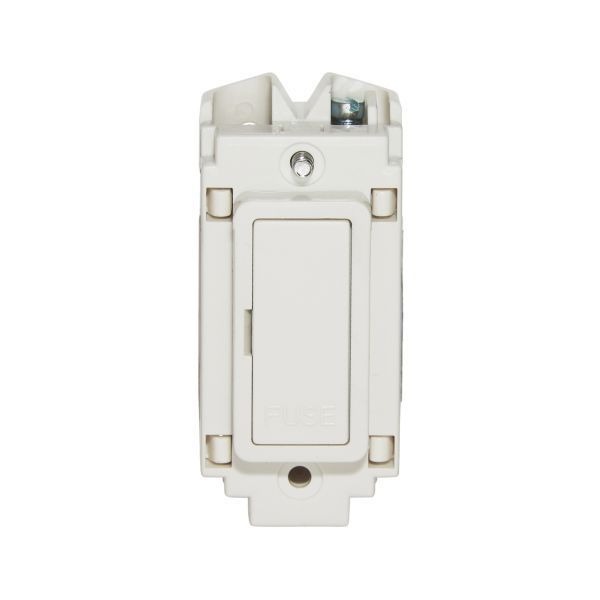 Crabtree 4436/3A Rockergrid White 3A ASTA Fuse Unit Grid Module