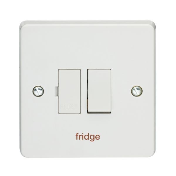 Crabtree 4827/FR Capital White 13A 2 Pole 'fridge' Switched Fused Connection Unit