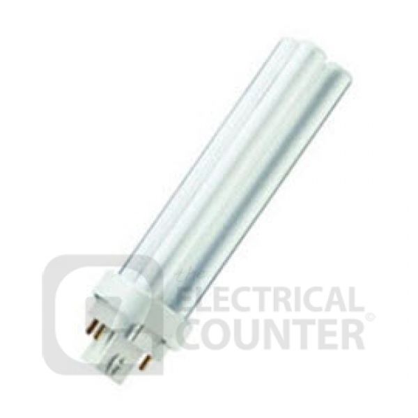 Crompton Double Turn DE Type Lamp 13W - G24q-1 4 Pin Cap Warm White